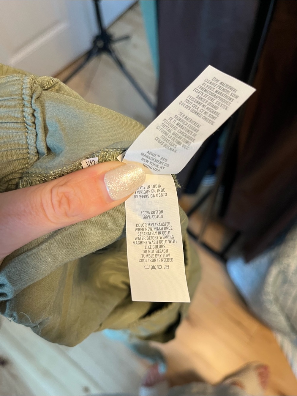 Aerie Easiest Cargo Pant Olive Green Size Small NWT - Picture 10 of 10